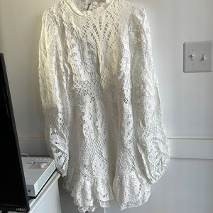 NWT - Showpo high neck lace dress